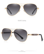 BARCUR Polarized Pilot Sunglasses for Men – Stylish Anti Blue Light UV400 Protection Gradient Mirror Lens Stainless Steel Trendy Frame – Fashion Aviator Sun Glasses for Men Ideal for Driving Travel Summer & Outdoor Activities