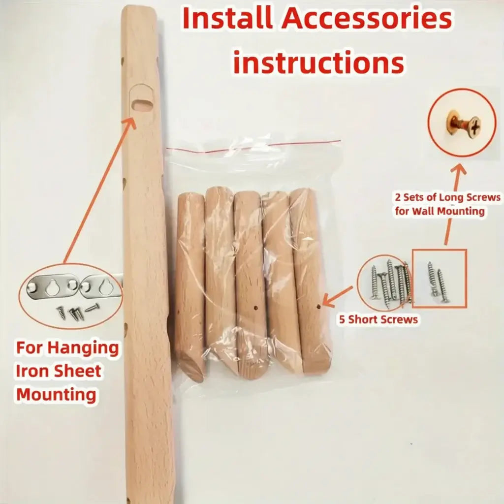 Wall mounted coat rack Nordic Rack Wall Mounted Entryway Organizer
