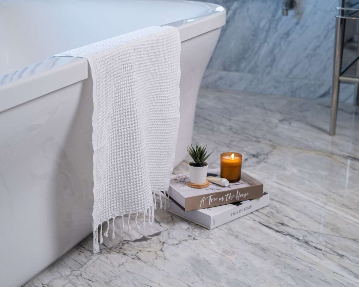 Waffle Turkish Cotton Towel or Towel Set
