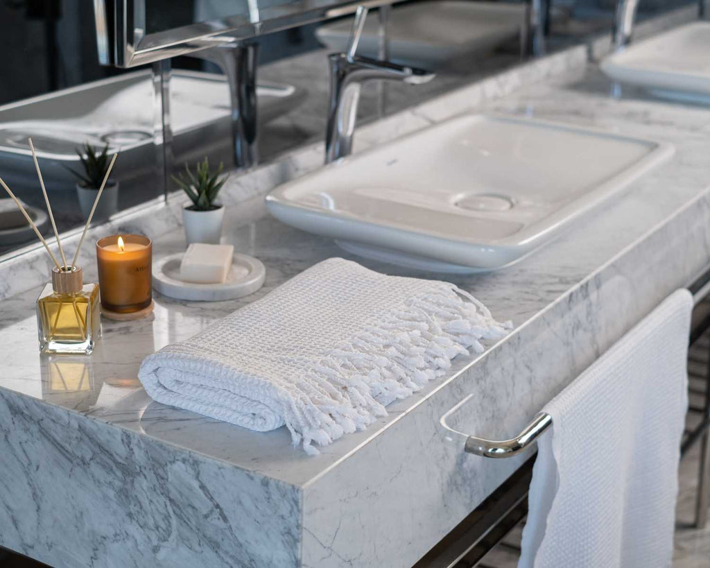 Waffle Turkish Cotton Towel or Towel Set