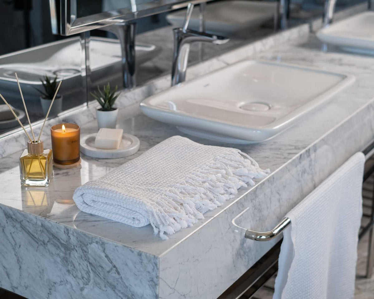 Waffle Turkish Cotton Towel or Towel Set