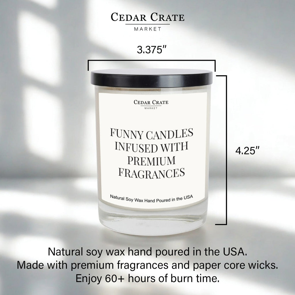 If I Shenan Once I Will Shenanigan White Signature Candles