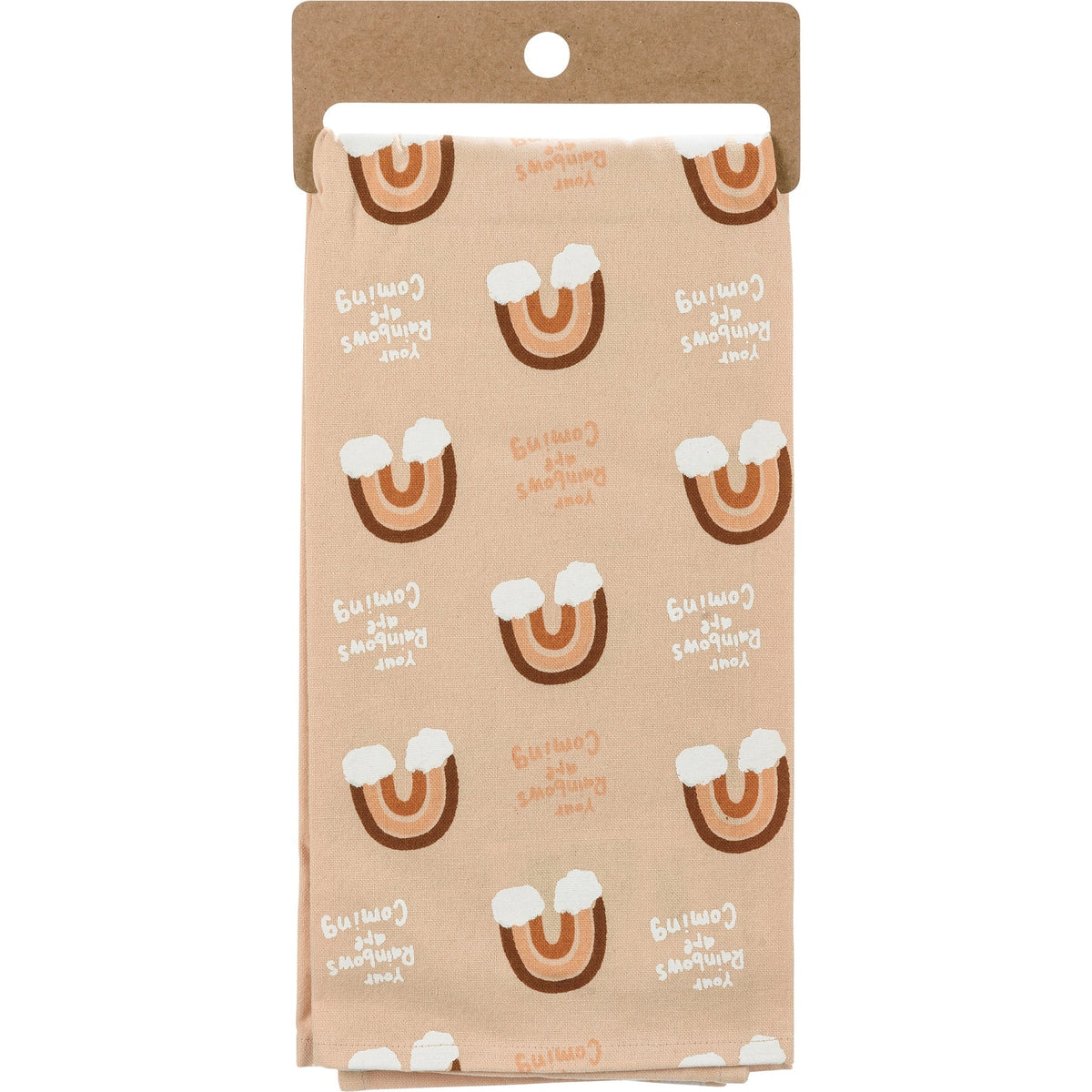 Your Rainbows Are Coming Decor Sign and Tea Towel Bundle