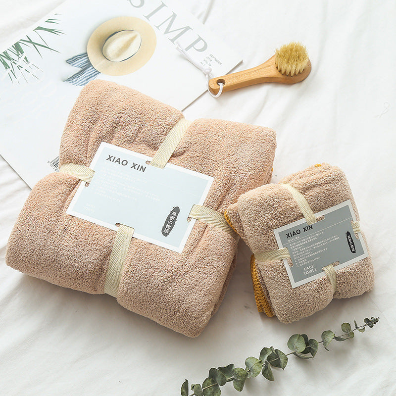Absorbent Bath Towel Set For Mother And Child