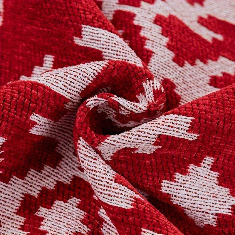 Festive Red Christmas Sofa Cover