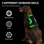 Illuminate Your Dog's Adventures: Rechargeable LED Harness for All Sizes - Breathable, Adjustable, Waterproof & Easy to Use! Perfect for Walking & Training!