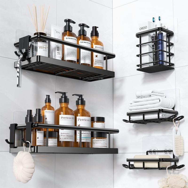 Kitchen Caddy  Shower Caddy  Pantry Caddy  No Drilling Rustproof Adhesive Organizers