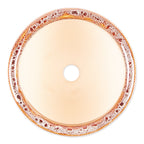BROWN ROUND CERAMIC SMALL PLANTER SET OF 3