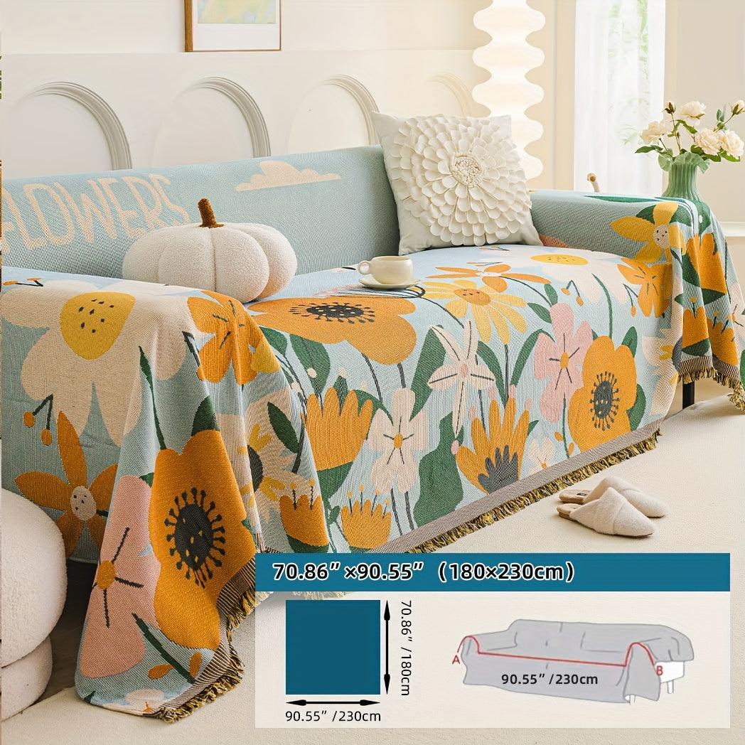 Boho Chic Double-sided Chenille Sofa Cover 6 Gorgeous styles For all Seasons