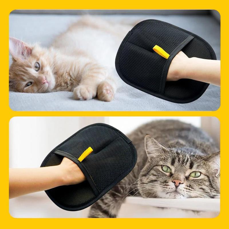 [Use Horizontally] Pet Hair Remover Glove, Electrostatic Removal Gloves for Pet Hair, Pet Hair Remover Gloves for Dog & Cat, Reusable Pet Hair Remover Glove for Carpet, Couch, Clothing, Furniture（Need to Be Used Horizontally）