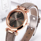 Women Watch Rhinestone Fashion Exquisite Women Leather Casual Watch Luxury Analog Quartz Crystal Wristwatch Bracelet Watch For Women and Girls
