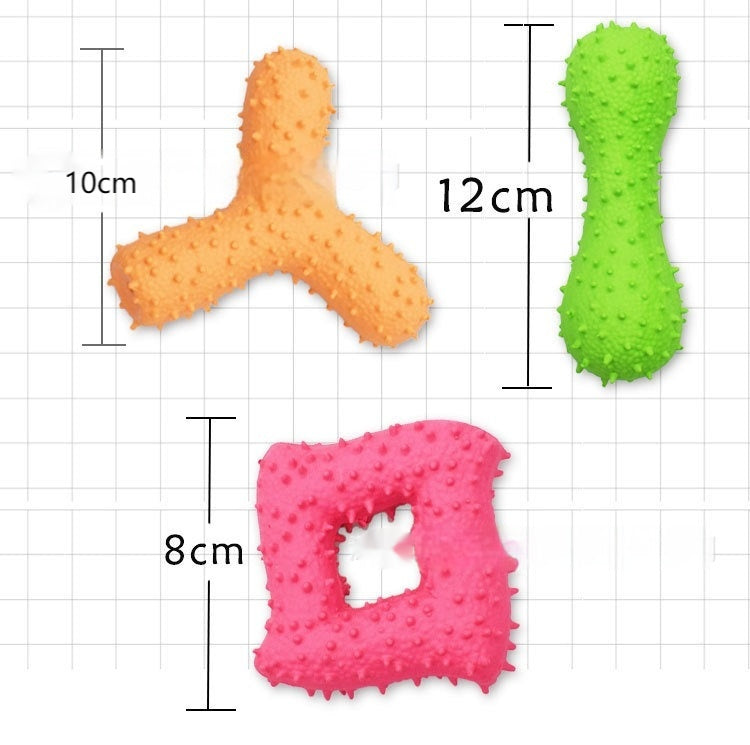 Pet Latex Barbed Bone Toys, Tooth Cleaning