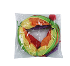 Curvy Rainbow Collapsible Cat Tunnel