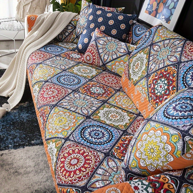 Colorful Boho Sofa Cover Pet Protector