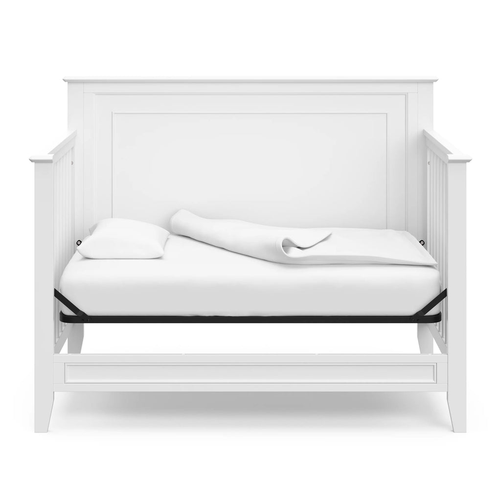 Solstice 5-In-1 Convertible Baby Crib, White