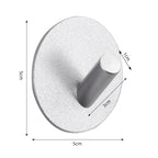 Adhesive Wall Hooks Mounted Door Key Cloth Coat Bathroom Robe Hanger Kitchen Hardware Rack Shelf Bag Hook Organizer For Hanging  Bathroom Toilet Sticky Hook