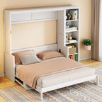Sturdy Murphy Bed With Desk And Bookshelf