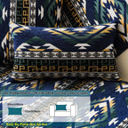 Boho Winter Couch Cover - Chic Snow Chenille Pet Protector