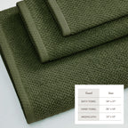 Cotton Textured Bath Towel Set - Acacia Collection