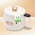 1.6 Liter Portable Rice Cooker & Bento Box Non-Stick Ceramic Coating 6 Cooking Functions: Rice, Soup, Stew, Congee & more