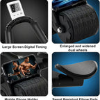 2025 New Ab Roller Wheel with Knee Mat &Timer, Automatic Rebound Abdominal Wheel, Ab Abdominal Exercise Roller with Elbow Support, Abs Workout Equipment Ab Exercise Roller for Women Men