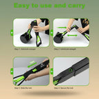 28" Heavy-Duty Foldable Dog Pooper Scooper - Unbreakable, Easy-to-Use for Grass, Gravel & Outdoor Cleanup