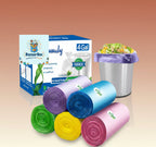4 Gallon Small Garbage Bags 250 Counts,Trash Bag Bin Liners, 12-15 Liters Bin Bags Wastebasket Bags for Home Office Kitchen Trash Can,Bathroom,Bedroom 5 Color