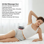 42-Ball Massage Gun 30-Level Intensity, 9 Massage Modes Quiet Muscle Massager, Red Light Therapy