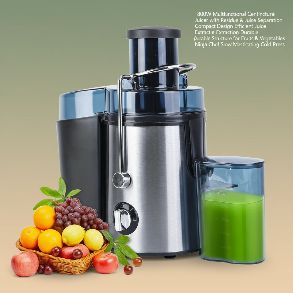 800W Multifunctional Centrifugal Juicer with Residue & Juice Separation  Ninja Chef