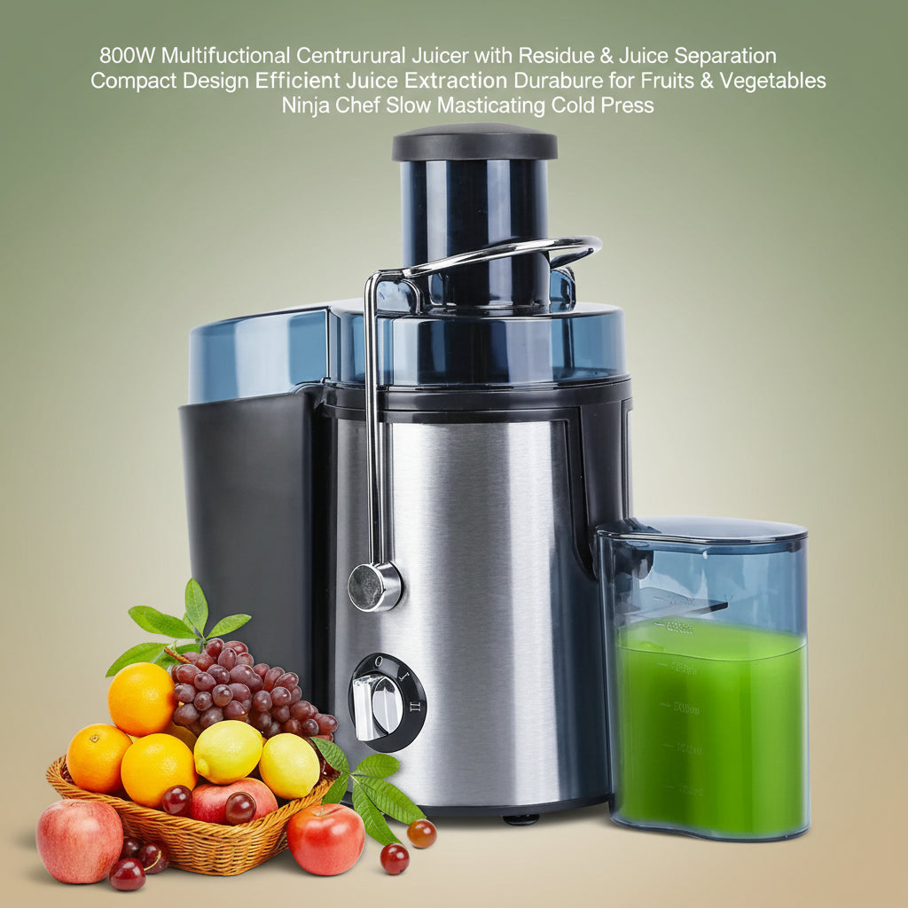 800W Multifunctional Centrifugal Juicer with Residue & Juice Separation  Ninja Chef