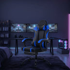 Bellemave Office  Gaming Chairs for Adults PU Leather Gaming or Office Chair with Footrest 360°Swivel Adjustable Lumbar Pillow Comfortable Computer Chair Ergonomic Design