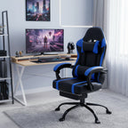 Bellemave Office  Gaming Chairs for Adults PU Leather Gaming or Office Chair with Footrest 360°Swivel Adjustable Lumbar Pillow Comfortable Computer Chair Ergonomic Design