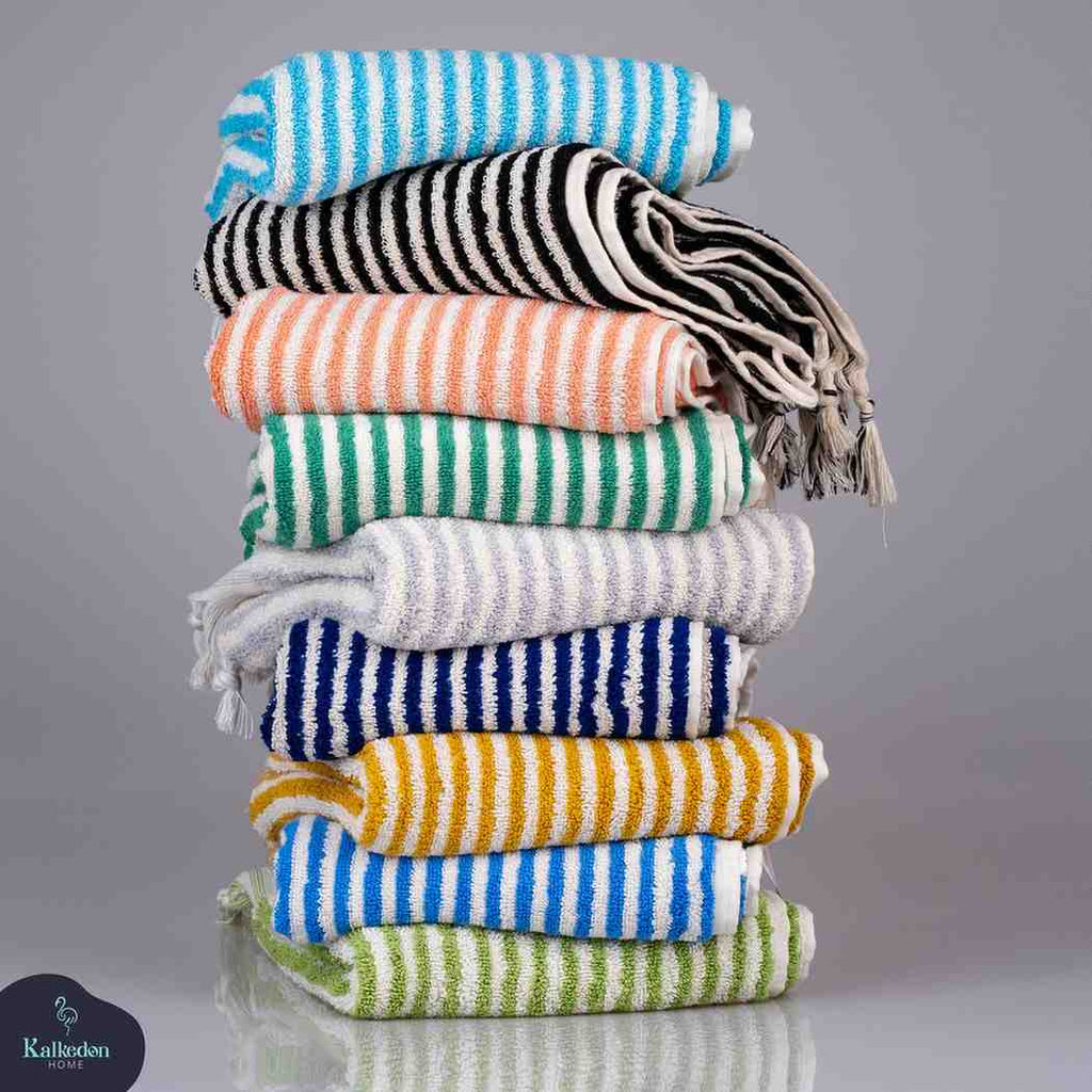 Striped Hand Towel for Bath & Kitchen