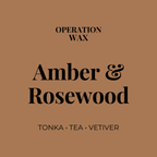 Amber & Rosewood Scented Candle