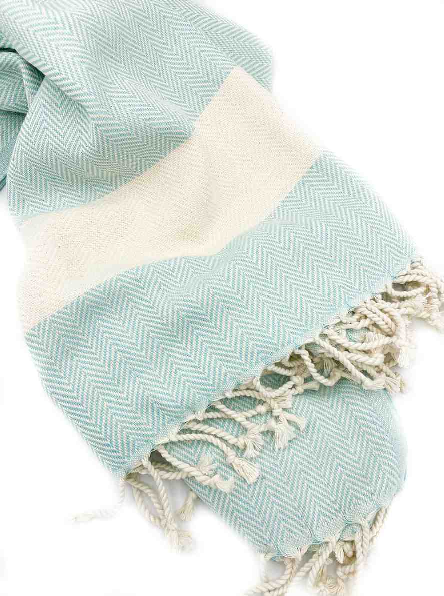 Herringbone 100% Turkish Cotton Beach & Bath Towel