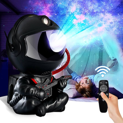Astronaut Starry Night Light Projector- White or Black