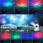 Astronaut Starry Night Light Projector- White or Black
