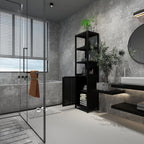 Storage Cabinet, Tall Tower, Multifunctional For Bathroom Entry Bedroom Laundry