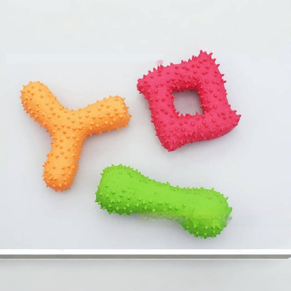 Pet Latex Barbed Bone Toys, Tooth Cleaning
