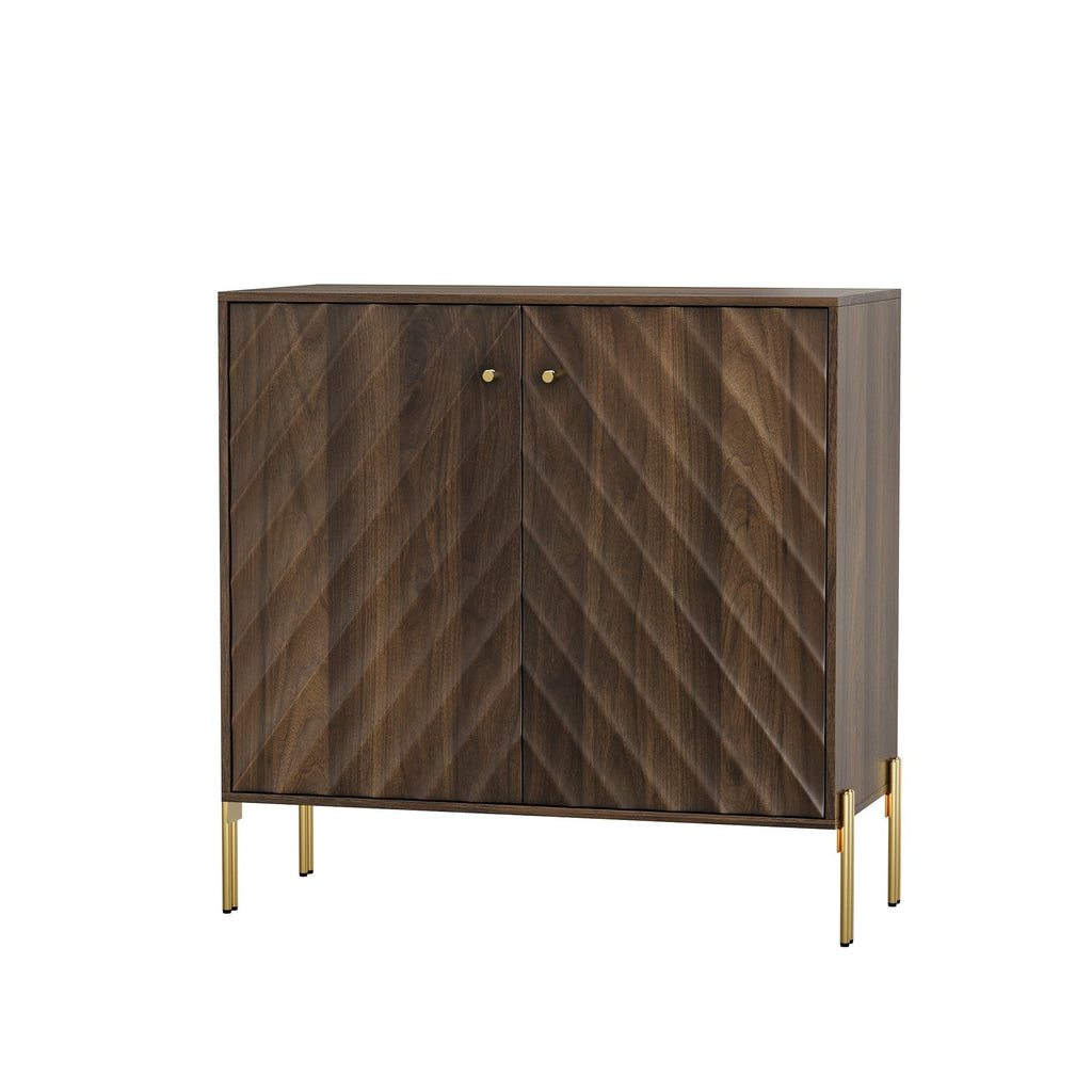 Console Entry Cabinet, Sideboard Buffet With Storage For Entry, Living Room - Walnut