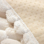 Plush Nordic Sofa Slipcover Kid/Pet Protector, Washable
