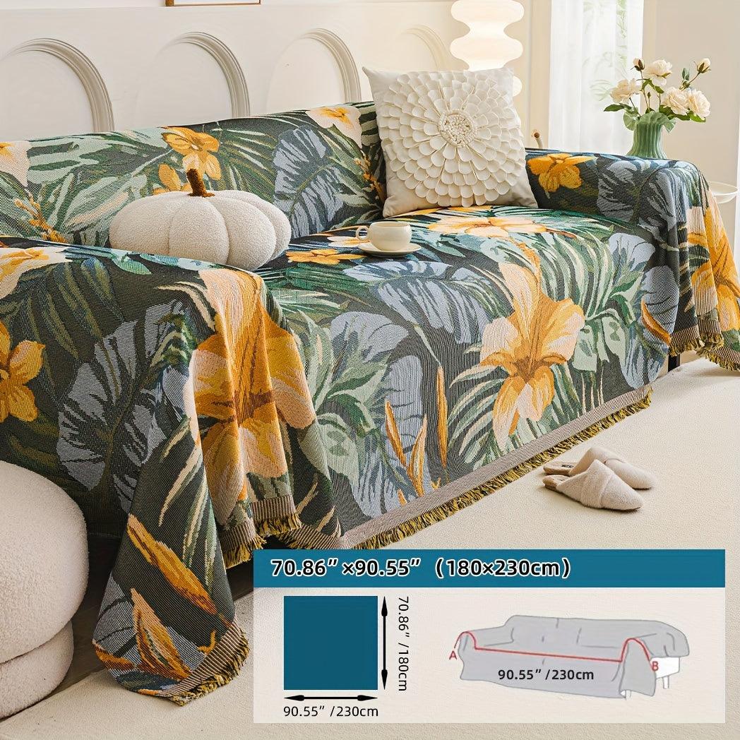 Boho Chic Double-sided Chenille Sofa Cover 6 Gorgeous styles For all Seasons