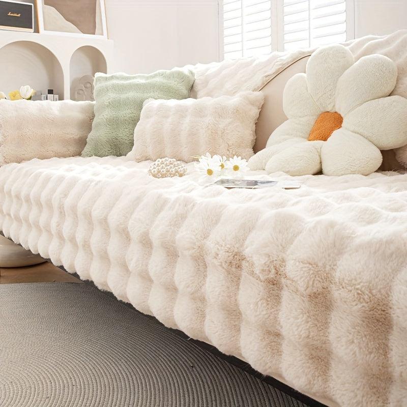 Molly Mutt Couch Cover - Soft, Cozy, and Non-Slip Plush Sofa Protector