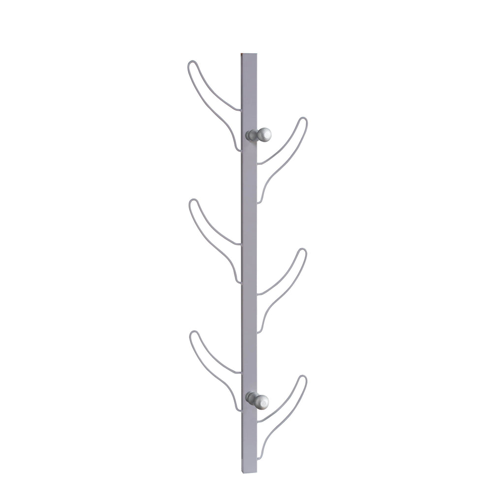Vertical Eight Hook Coat Rack Towel Rack Wall Mount Various Colors