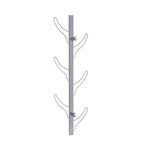 Vertical Eight Hook Coat Rack Towel Rack Wall Mount Various Colors