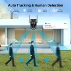 4K 8MP HD Wifi PTZ Camera Outdoor 4MP Dual Lens Dual Screen AI Auto Tracking IP Camera