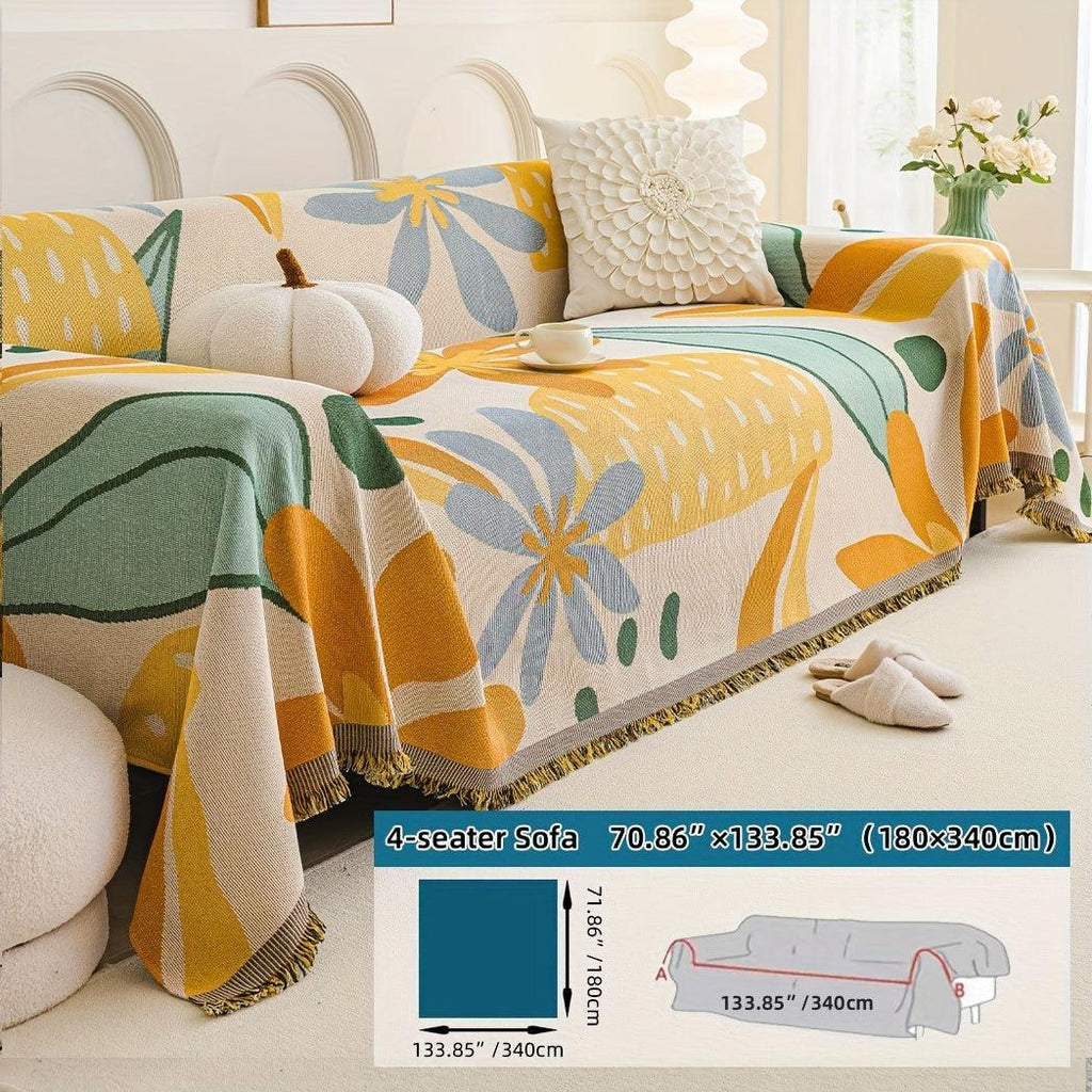 Boho Chic Double-sided Chenille Sofa Cover 6 Gorgeous styles For all Seasons