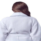 Waffle Piping Bathrobe – Lightweight Spa Comfort