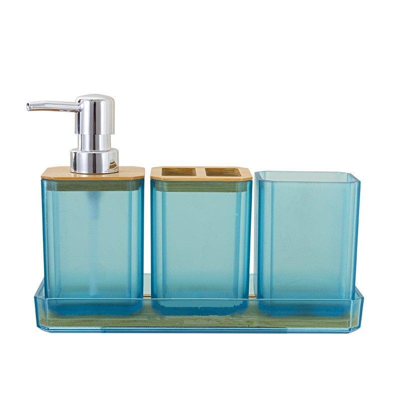 Bamboo Bathroom Accessories Set, Various Colors & Sizes