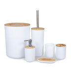 Bamboo Bathroom Accessories Set, Various Colors & Sizes